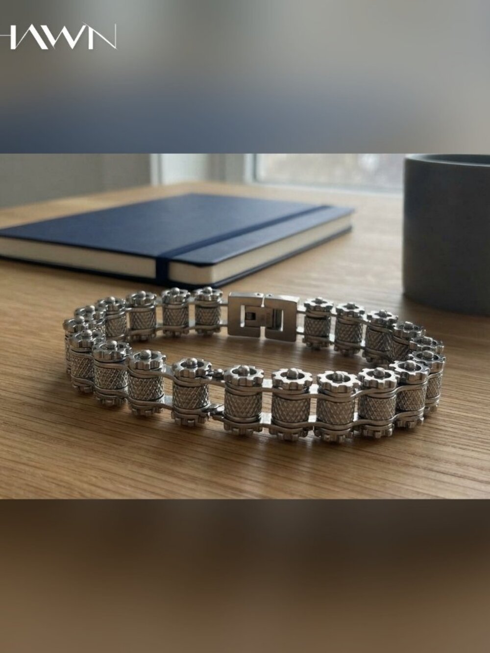 Mens Motorcycle Chain Biker Bracelet